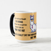 皮肉おもしろいラマ モーフィングマグカップ (正面左)