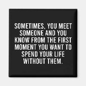 皮肉おもしろい内向的ユーモアことわざ マグネット (正面)