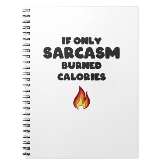 皮肉おもしろい引用文十代の女性の男性の皮肉 ノートブック (正面)