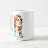 皮肉おもしろい引用文 あなたは話し続ける コーヒーマグカップ (正面左)