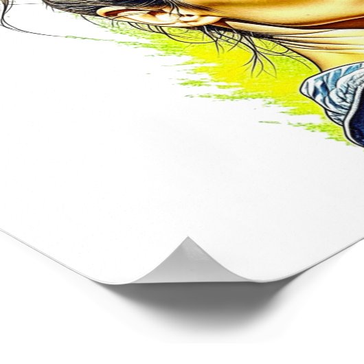 皮肉おもしろい引用文 あなたは話し続ける ポスター (角)