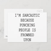 皮肉おもしろい引用文 ポストカード (正面/裏面)