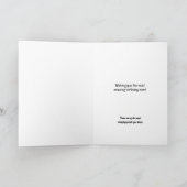 皮肉おもしろい的な古い頭が切れる誕生日 カード (内部)