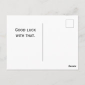 皮肉おもしろい的な変更されたアートヴィンテージ誕生日女の子 ポストカード (裏面)