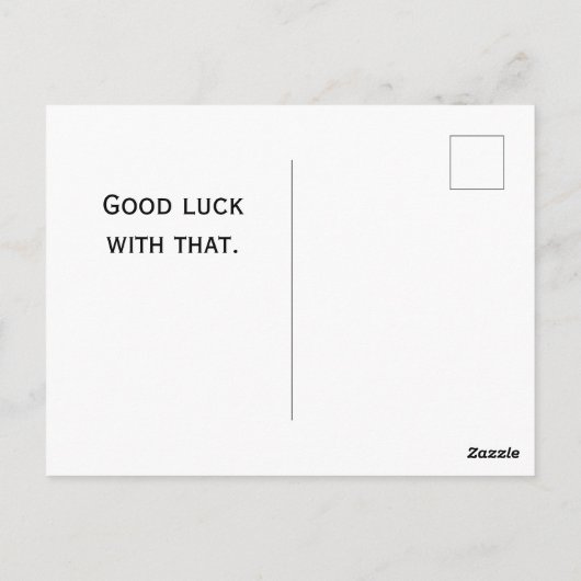 皮肉おもしろい的な変更されたアートヴィンテージ誕生日女の子 ポストカード (裏面)