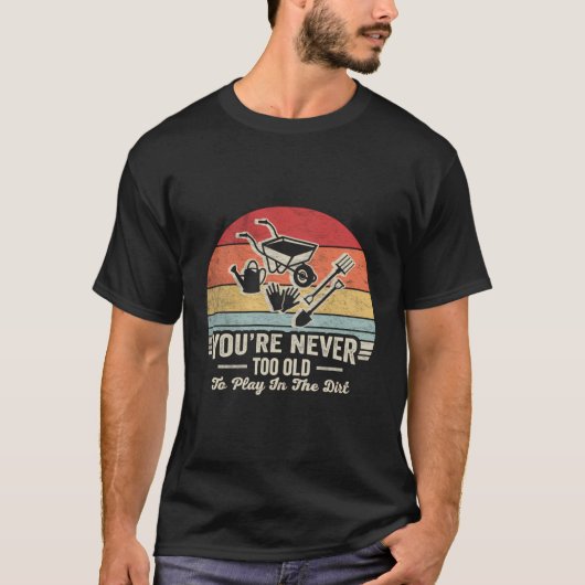 皮肉おもしろい的な植物愛好家レトロヴィンテージおもしろいGa Tシャツ (正面)