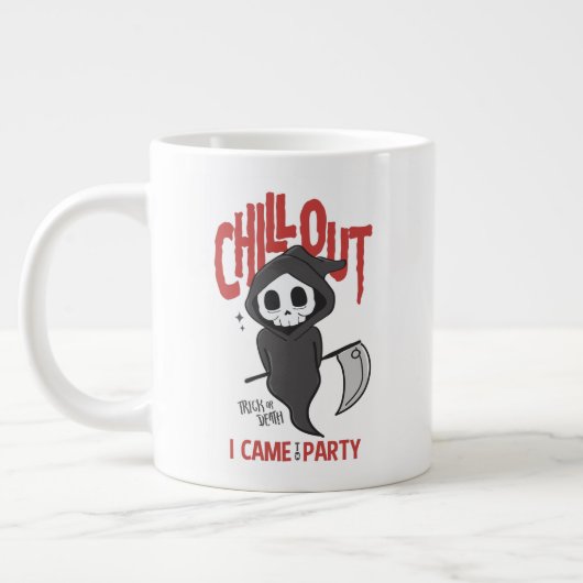 皮肉おもしろい的な死神ハローウィンパーティ ジャンボコーヒーマグカップ (左)