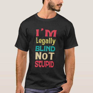 皮肉おもしろい的な法的に盲目の視覚Impai Tシャツ