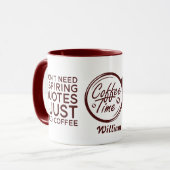 皮肉おもしろい的な私は必要ない感動的引用文 マグカップ (正面左)