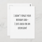 皮肉おもしろい的な誕生日カード ポストカード (正面/裏面)