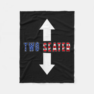 皮肉おもしろい的な2人乗り7月4日アメリカ人Me フリースブランケット