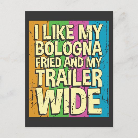 皮肉おもしろい的キャンパー – レッドネックキャンプ ポストカード (正面)