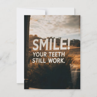 皮肉おもしろい誕生日シニア年齢 ポストカード