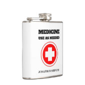 皮肉おもしろい赤十字医療引用文 フラスク (右)