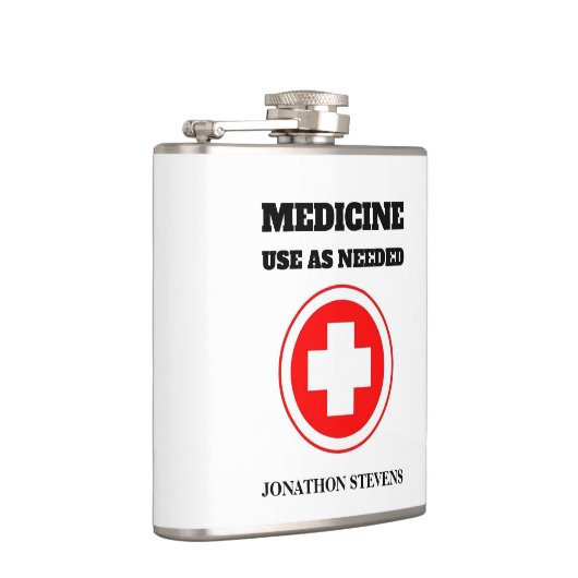 皮肉おもしろい赤十字医療引用文 フラスク (右)