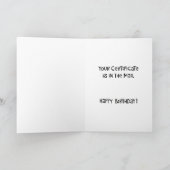 皮肉おもしろい50誕生日 カード (内部)