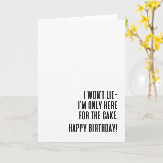 皮肉おもしろい カード (黄色い花)