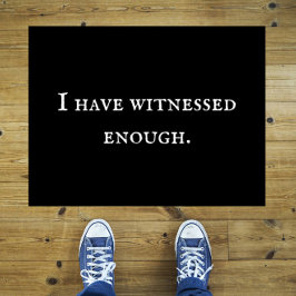 皮肉おもしろい"十分に目撃"内向的な文字 ドアマット