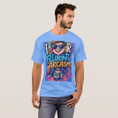 皮肉が流暢に話せるセシウム娘 Tシャツ (正面フル)