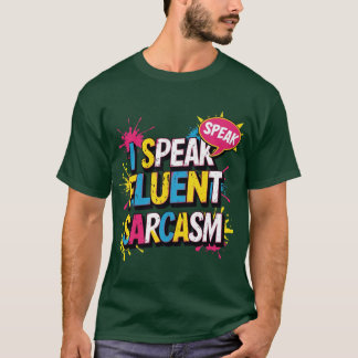 皮肉が流暢に話せる ヴィンテージ Tシャツ