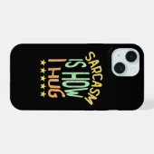 皮肉が私の抱擁の仕方だ iPhone 15ケース (裏面横)