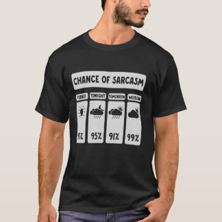 皮肉が飛ぶ天気予報 ささやかなユーモア Tシャツ