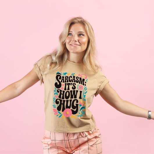 皮肉その私の抱擁、皮肉おもしろい的な Tシャツ