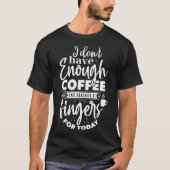 皮肉たっぷりグラフィックTシャツ - 中指が足りない Tシャツ (正面)