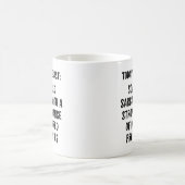 皮肉たっぷり コーヒーマグ：ユーモラスな天気予報 コーヒーマグカップ (中央)