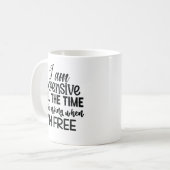 皮肉っぽいことわざ コーヒーマグカップ (正面左)