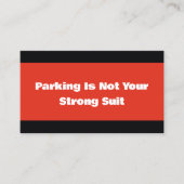 皮肉っぽい悪い駐車場 コーリングカード (正面)