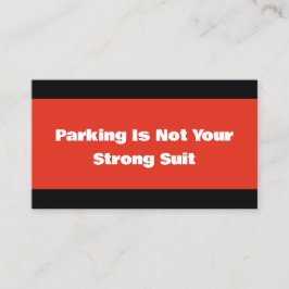 皮肉っぽい悪い駐車場 コーリングカード