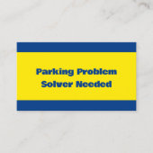 皮肉っぽい悪い駐車場 コーリングカード (正面)