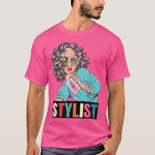 皮肉でおもしろいかわいい激しい美容師動機 Tシャツ