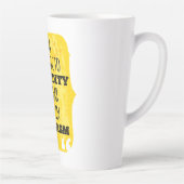 皮肉で分かる愚行アレルギーだ カフェラテマグ (右)