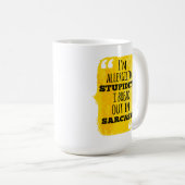 皮肉で分かる愚行アレルギーだ コーヒーマグカップ (正面右)