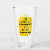 皮肉で分かる愚行アレルギーだ タンブラーグラス (裏面)