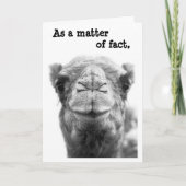 皮肉で及びおもしろいなラクダの写真の卒業カード カード (正面)