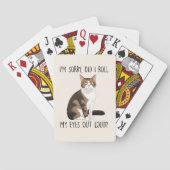 皮肉で可愛い猫 トランプ (裏面)