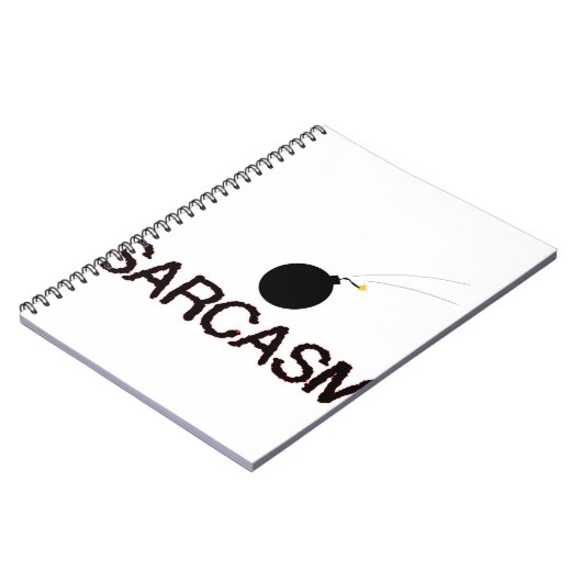 皮肉で爆撃される ノートブック (左側)