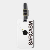 皮肉で爆撃される ラゲッジタグ (正面縦)