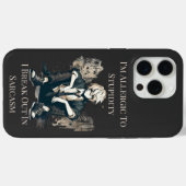 皮肉で頭が鈍いのがアレルギーだ Case-Mate iPhoneケース (裏面 (横))