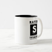 皮肉で'S'と評価 ツートーンマグカップ (正面右)