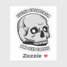 皮肉とアイスコーヒーで煽られる シール