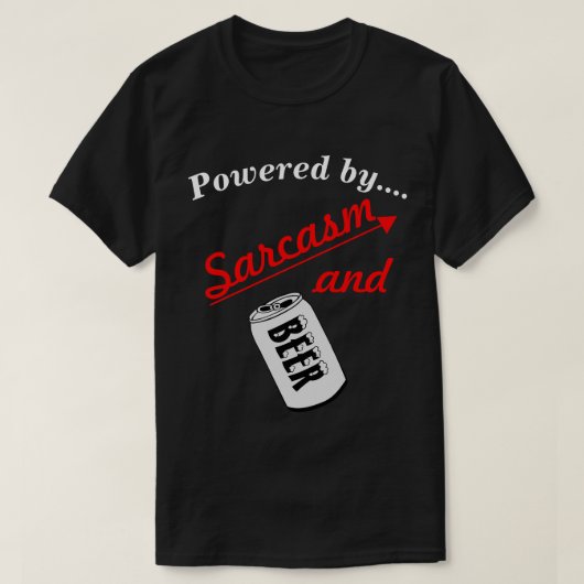 皮肉とビールノベルティ Tシャツ (デザイン正面)