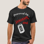 皮肉とビールノベルティ Tシャツ (正面)
