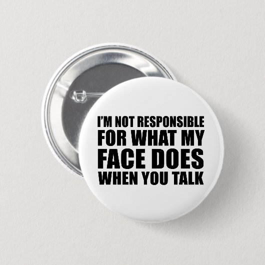 皮肉なおもしろいことわざのスローガン 缶バッジ (正面&裏面)