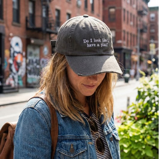 皮肉なおもしろいことわざサッシチーキーユーモア怠惰 刺繍入りキャップ