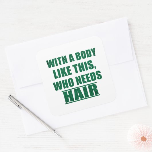 皮肉なおもしろいことわざユーモア皮肉 スクエアシール (封筒)