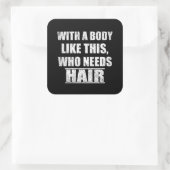 皮肉なおもしろいことわざユーモア皮肉 スクエアシール (バッグ)